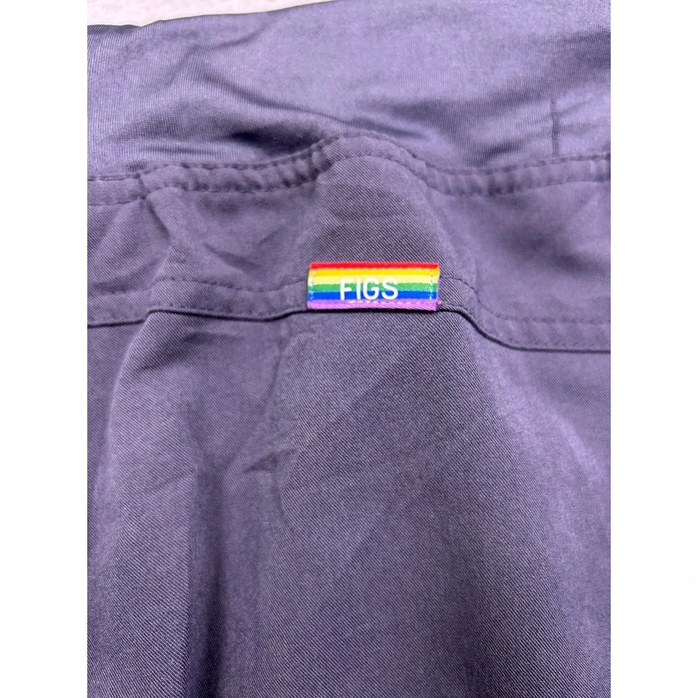 FIGS Jogger Scrub Pants Polyester Rayon Spandex Graphite Gray L/P Womens